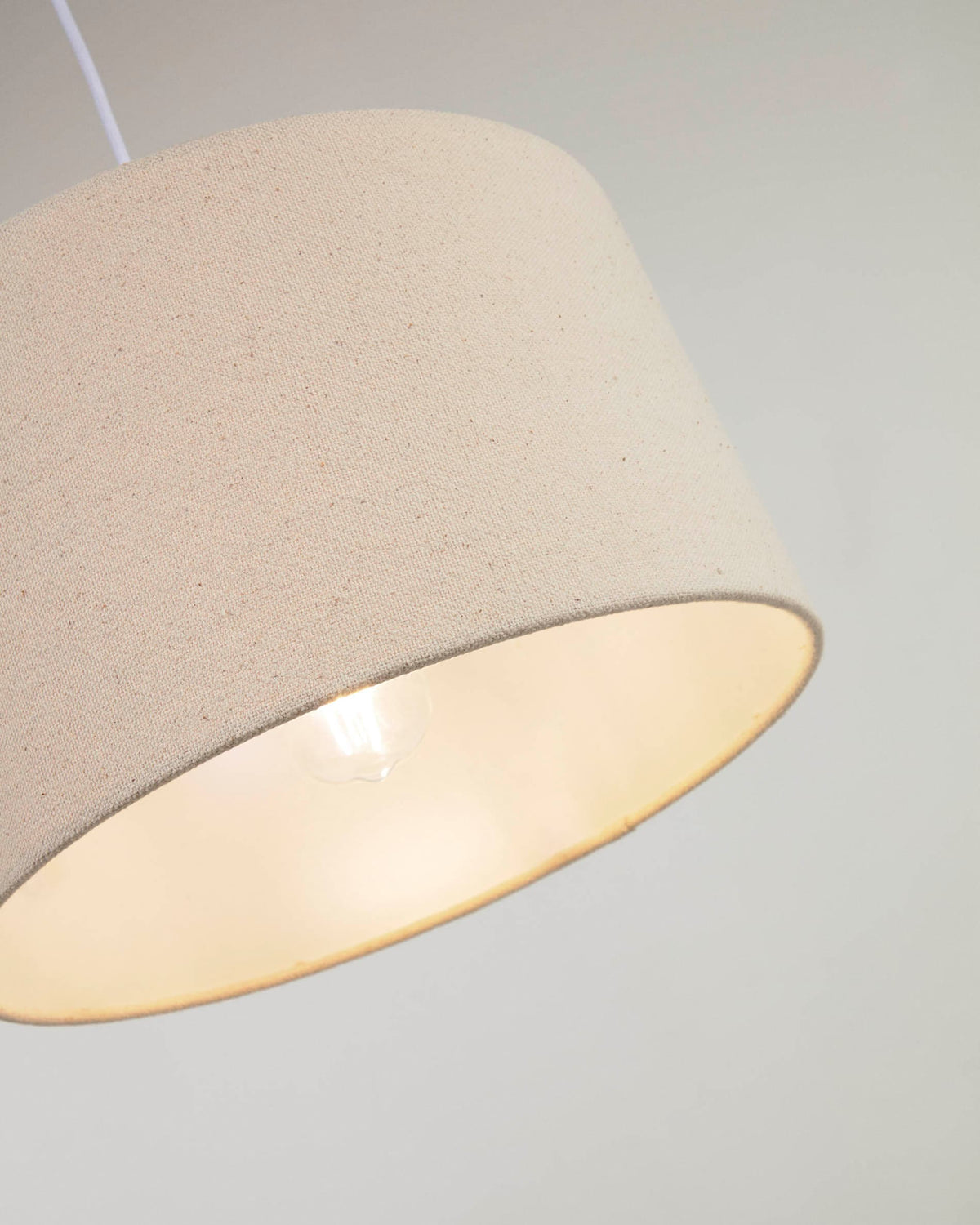Japandi Lampenschirm Nazli – Leinen, Beige, Ø 50 cm – weitere Ansicht