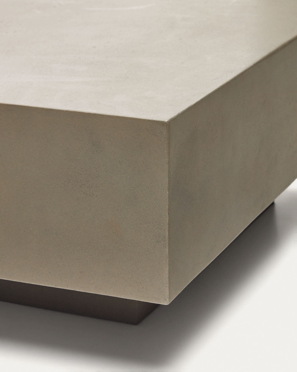 Japandi Couchtisch Rustella – Zement, Grau, 80 × 60 cm – weitere Ansicht