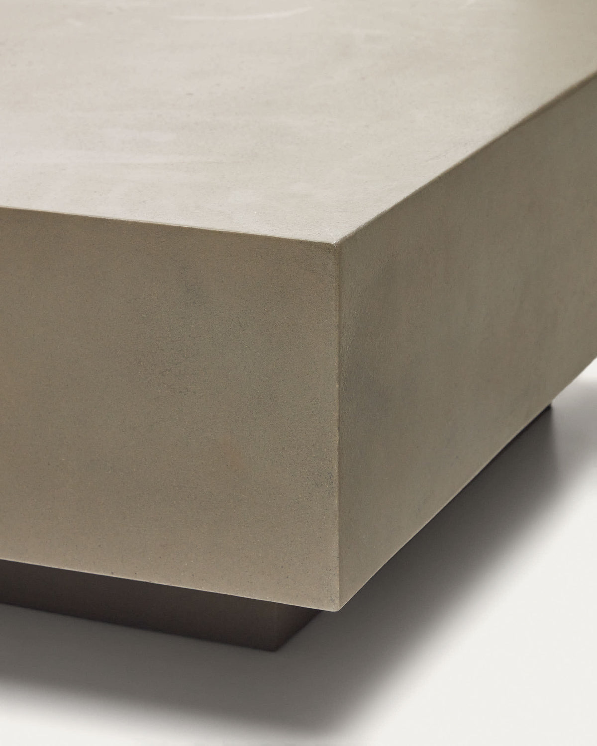 Japandi Couchtisch Rustella – Zement, Grau, 80 × 60 cm – weitere Ansicht