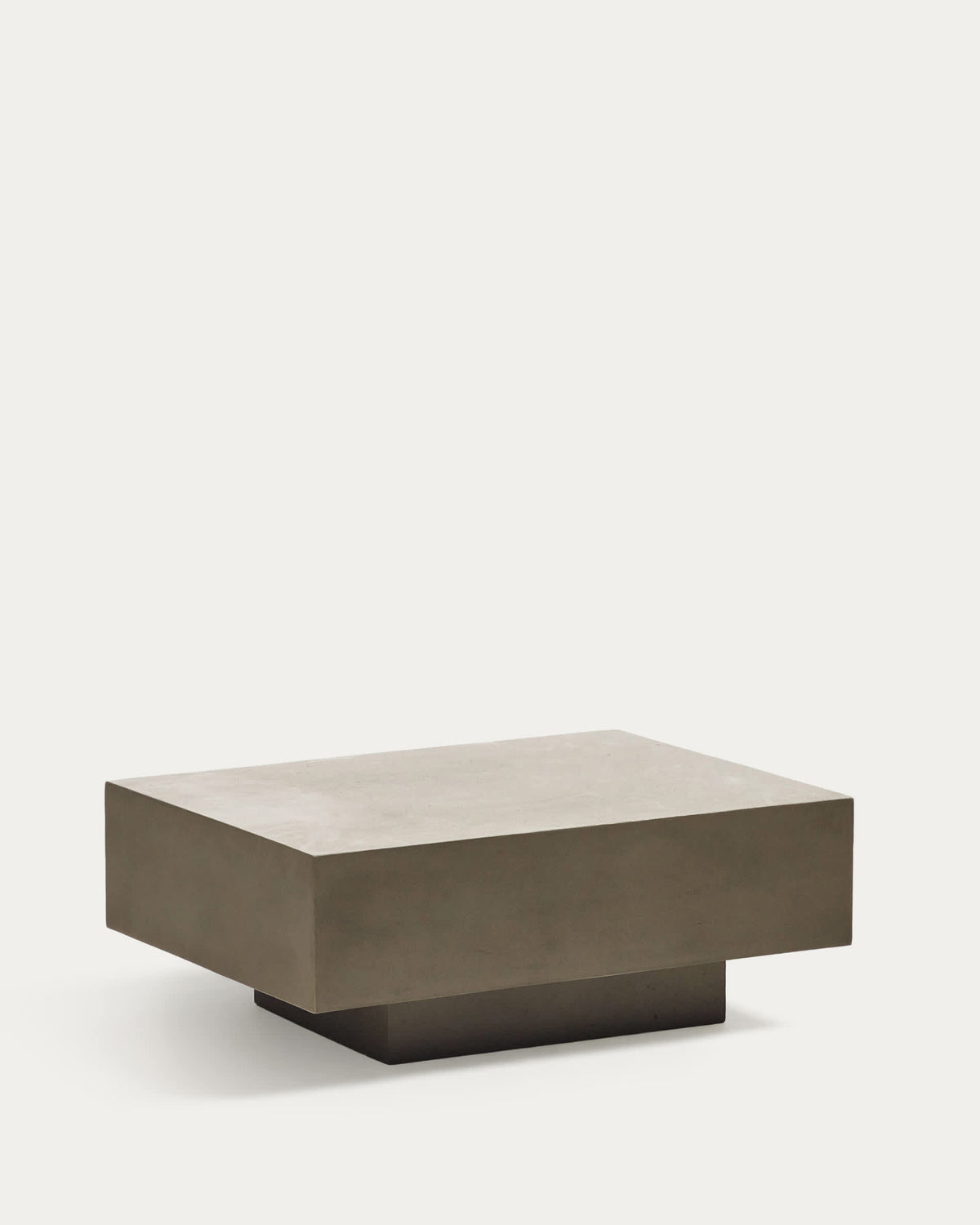 Japandi Couchtisch Rustella – Zement, Grau, 80 × 60 cm – weitere Ansicht