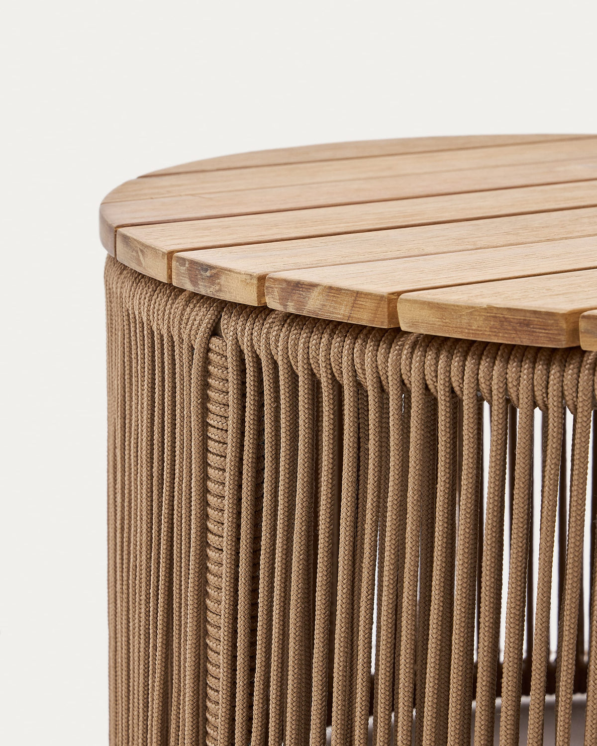 Japandi Couchtisch Dandara – Seil, Beige, Ø60 cm – weitere Ansicht