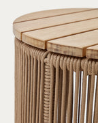 Japandi Couchtisch Dandara – Seil, Beige, Ø40 cm – weitere Ansicht