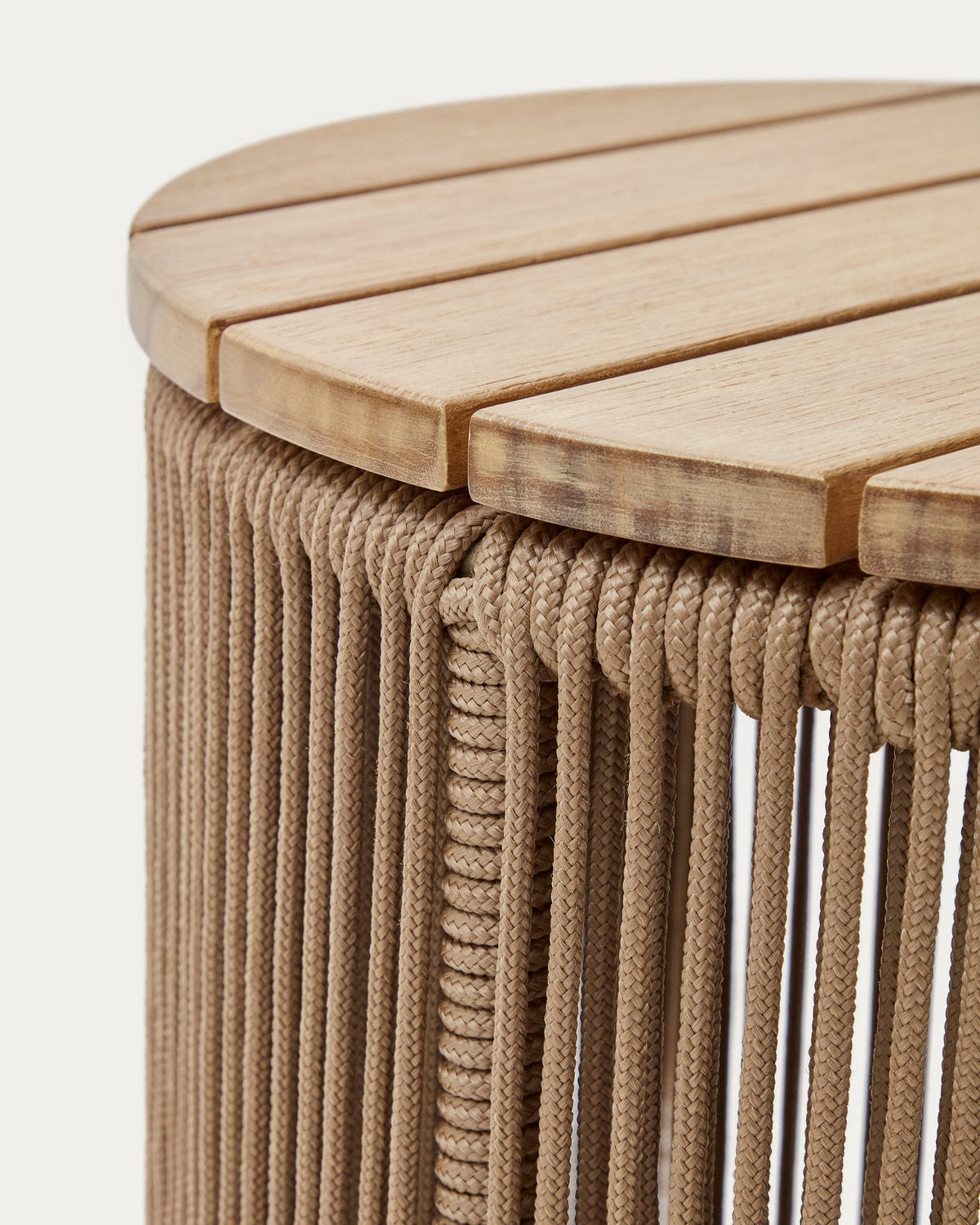 Japandi Couchtisch Dandara – Seil, Beige, Ø40 cm – weitere Ansicht