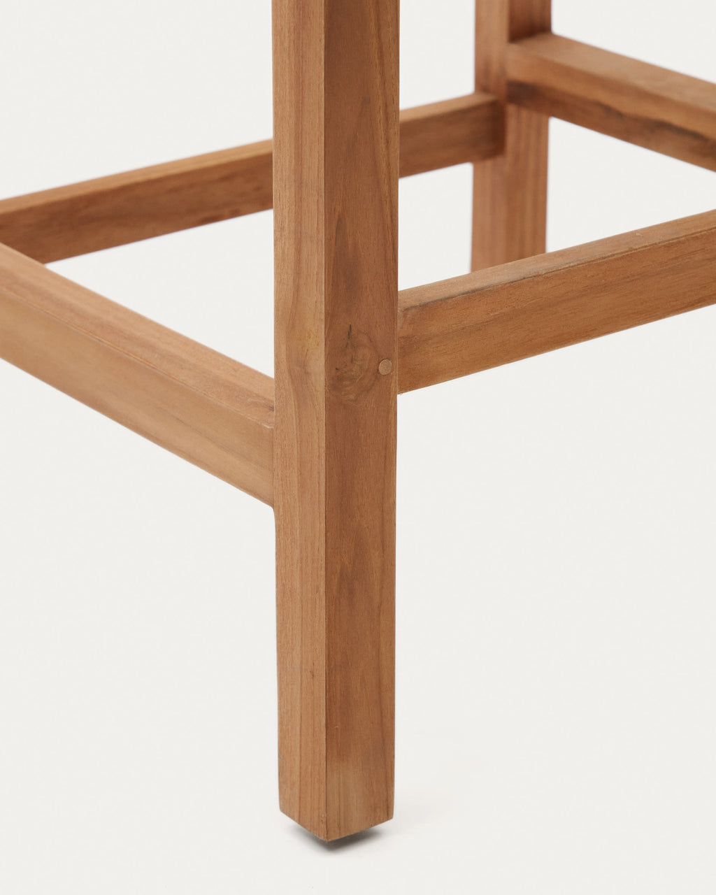Japandi Hocker Giverola – Teakholz, Braun, 67,5 cm – weitere Ansicht