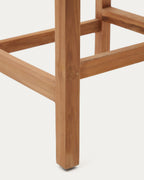 Japandi Hocker Giverola – Teakholz, Braun, 67,5 cm – weitere Ansicht