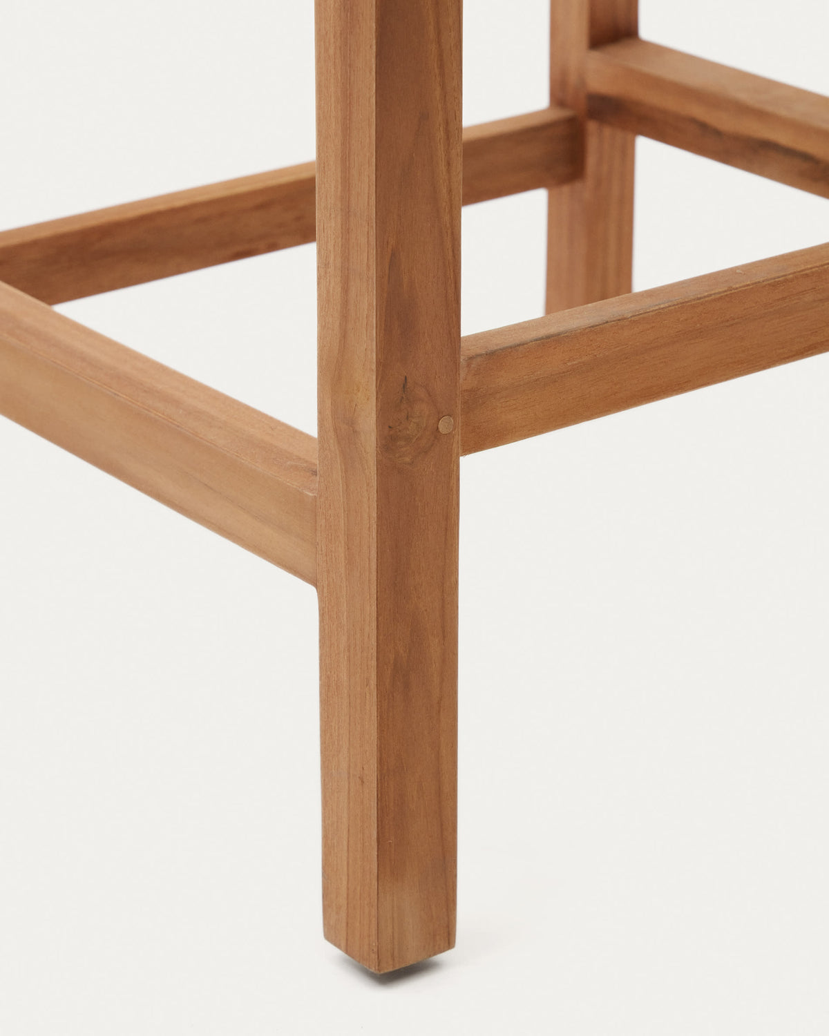 Japandi Hocker Giverola – Teakholz, Braun, 67,5 cm – weitere Ansicht