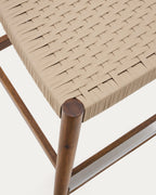 Japandi Hocker Nina – Akazie, Nussbaum, 62 cm – weitere Ansicht