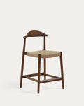 Japandi Hocker Nina – Akazie, Nussbaum, 62 cm – Produktansicht