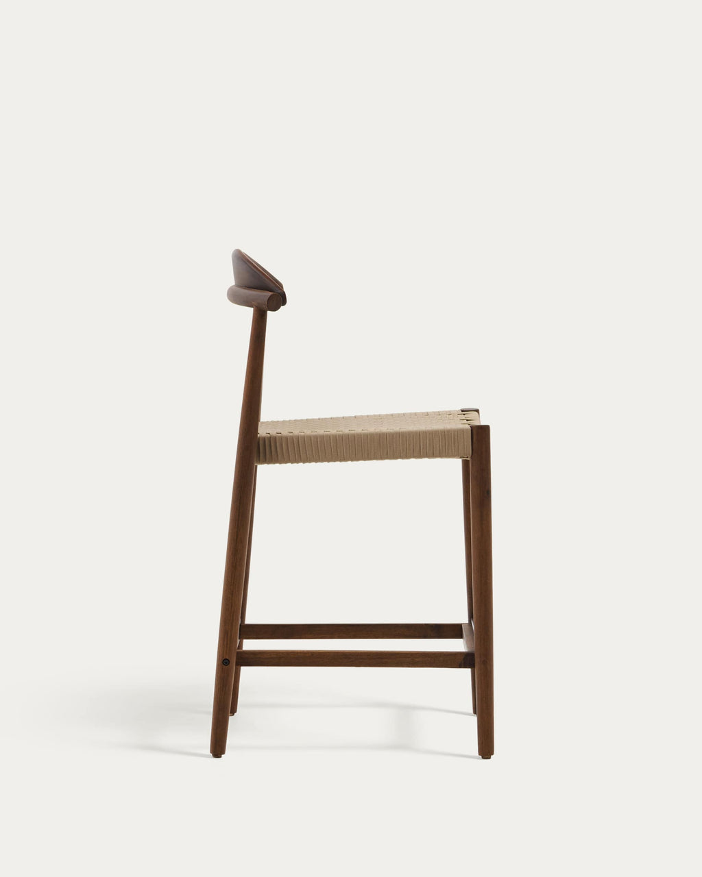 Japandi Hocker Nina – Akazie, Nussbaum, 62 cm – weitere Ansicht