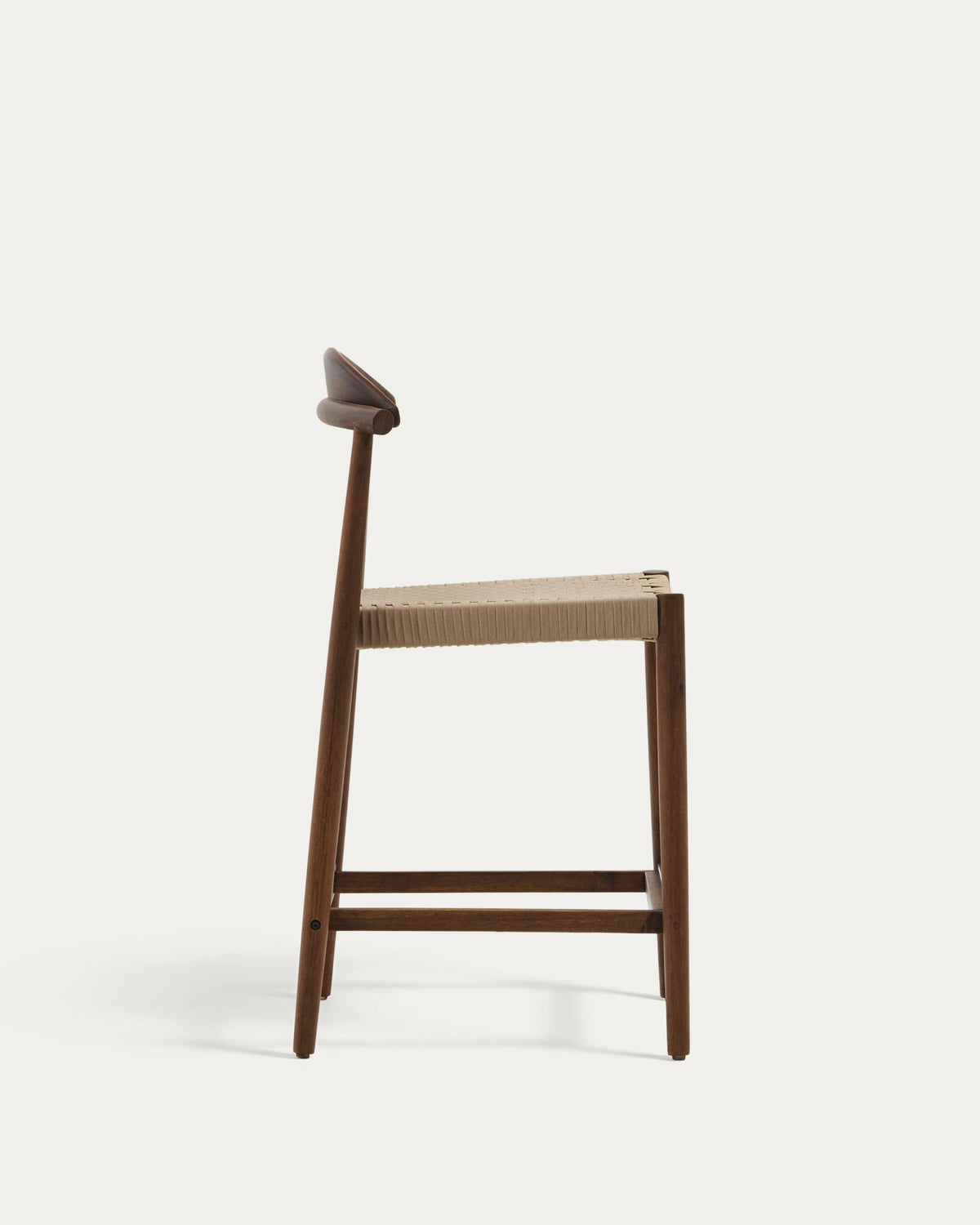 Japandi Hocker Nina – Akazie, Nussbaum, 62 cm – weitere Ansicht