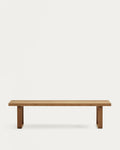 Japandi Bank Canadell – Teakholz, Braun, 210 cm – Produktansicht