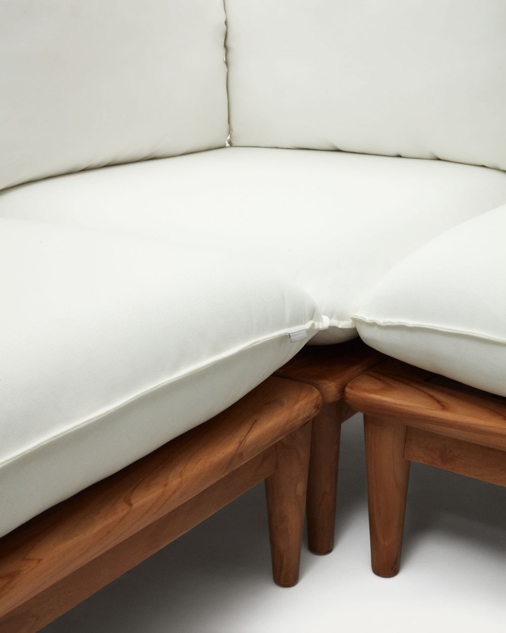 Japandi Lounge-Set Portitxol – 5 Sitze, 1 Tisch, Weiß – weitere Ansicht