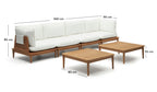 Japandi Lounge-Set Portitxol – 4 Sitze, 2 Tische, Weiß – weitere Ansicht