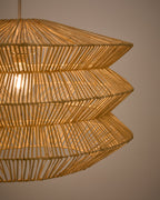 Japandi Lampenschirm Dakit – Rattan, Natur, 60 × 39 cm – weitere Ansicht