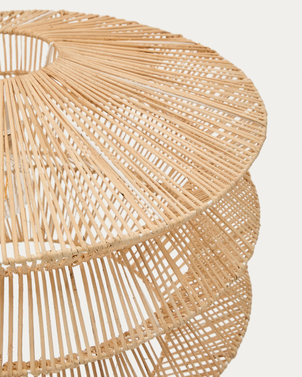 Japandi Lampenschirm Dakit – Rattan, Natur, 60 × 39 cm – weitere Ansicht