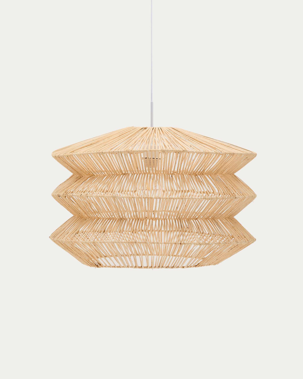 Japandi Lampenschirm Dakit – Rattan, Natur, 60 × 39 cm – Produktansicht