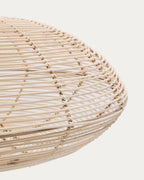 Japandi Lampenschirm Flaro – Rattan, Natur, Ø 70 cm – weitere Ansicht