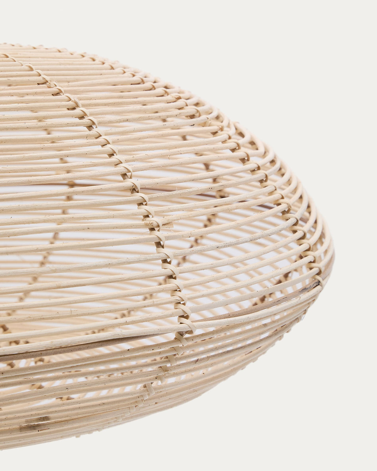 Japandi Lampenschirm Flaro – Rattan, Natur, Ø 70 cm – weitere Ansicht