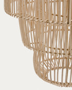 Japandi Lampenschirm Janoa – Rattan, Natur, Ø 38 cm – weitere Ansicht