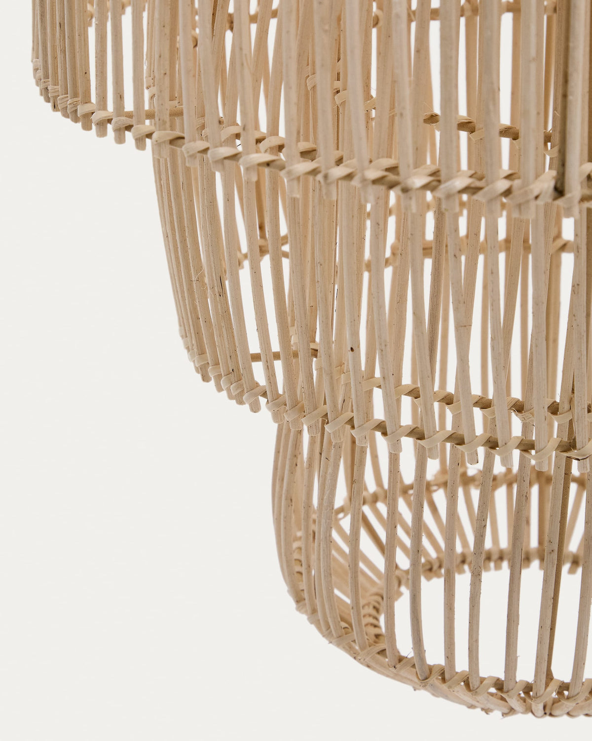 Japandi Lampenschirm Janoa – Rattan, Natur, Ø 38 cm – weitere Ansicht