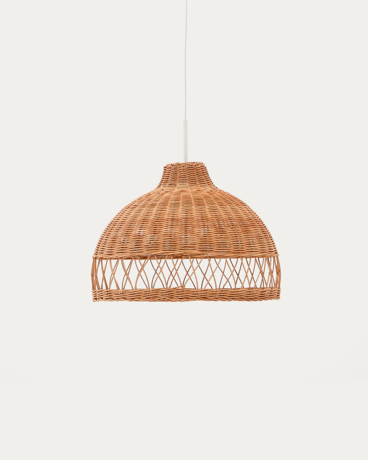 Japandi Lampenschirm Loura – Rattan, Natur, Ø 40 cm – Produktansicht