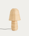 Japandi Tischlampe Neuda – Rattan, Natur – Produktansicht