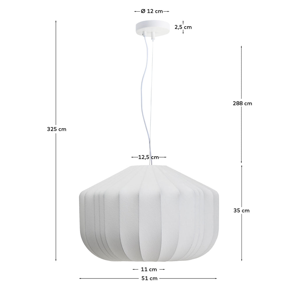 Japandi Deckenleuchte Somar – Ø 51 cm – weitere Ansicht