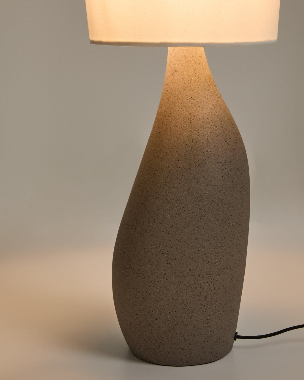 Japandi Tischlampe Viona – groß, Hellgrau – weitere Ansicht