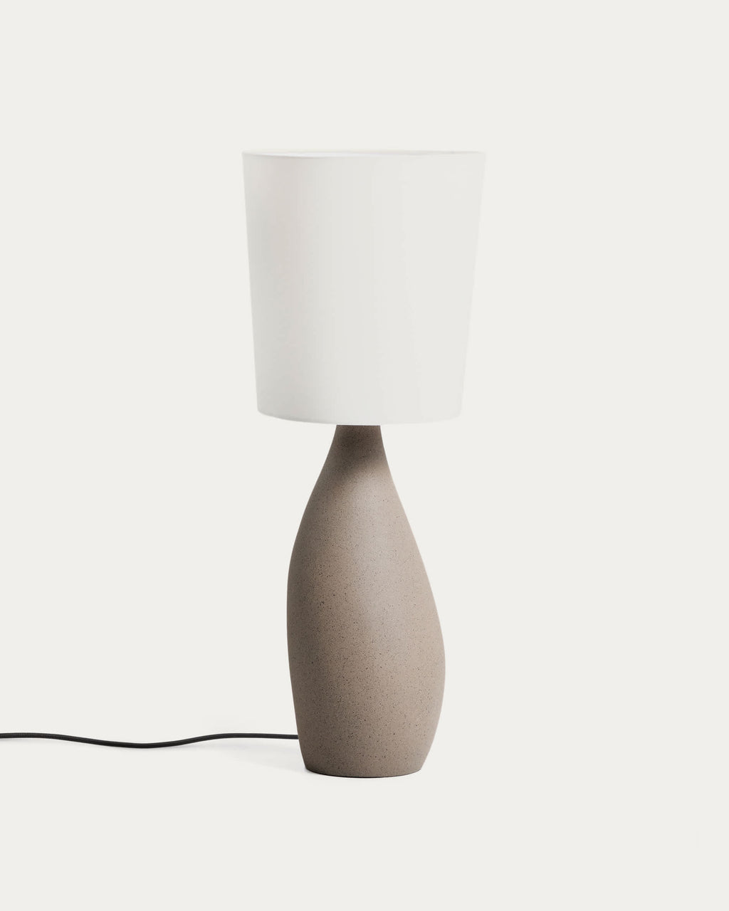 Japandi Tischlampe Viona – groß, Hellgrau – Produktansicht