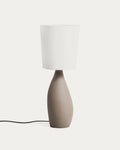 Japandi Tischlampe Viona – groß, Hellgrau – Produktansicht
