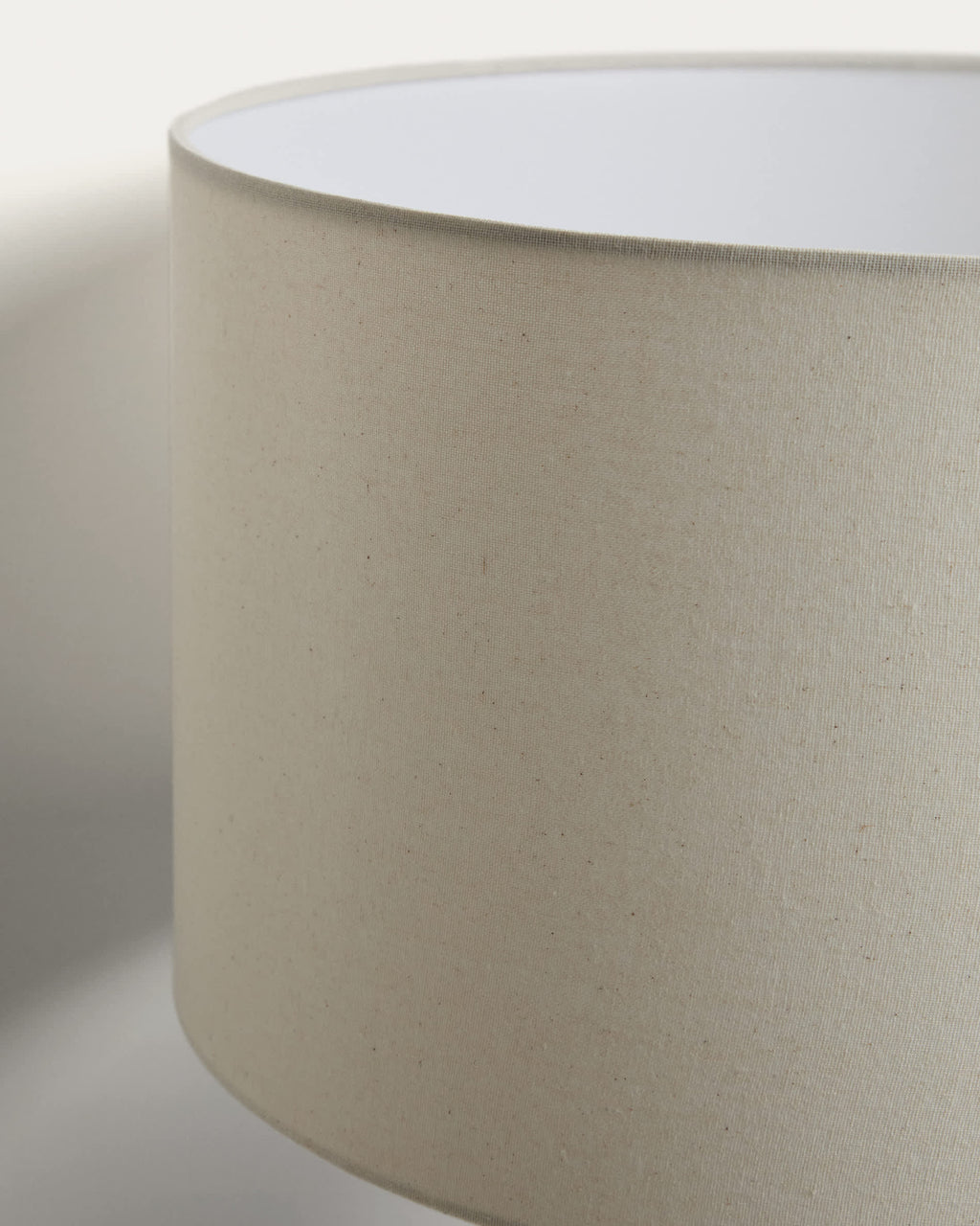 Japandi Stehlampe Niani – dunkles Holz, Weiß – weitere Ansicht