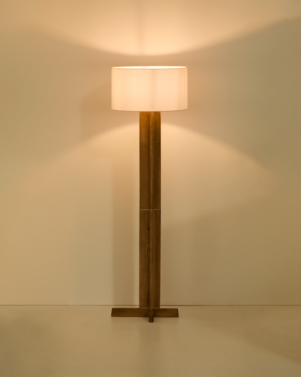 Japandi Stehlampe Niani – Natur, Weiß – weitere Ansicht