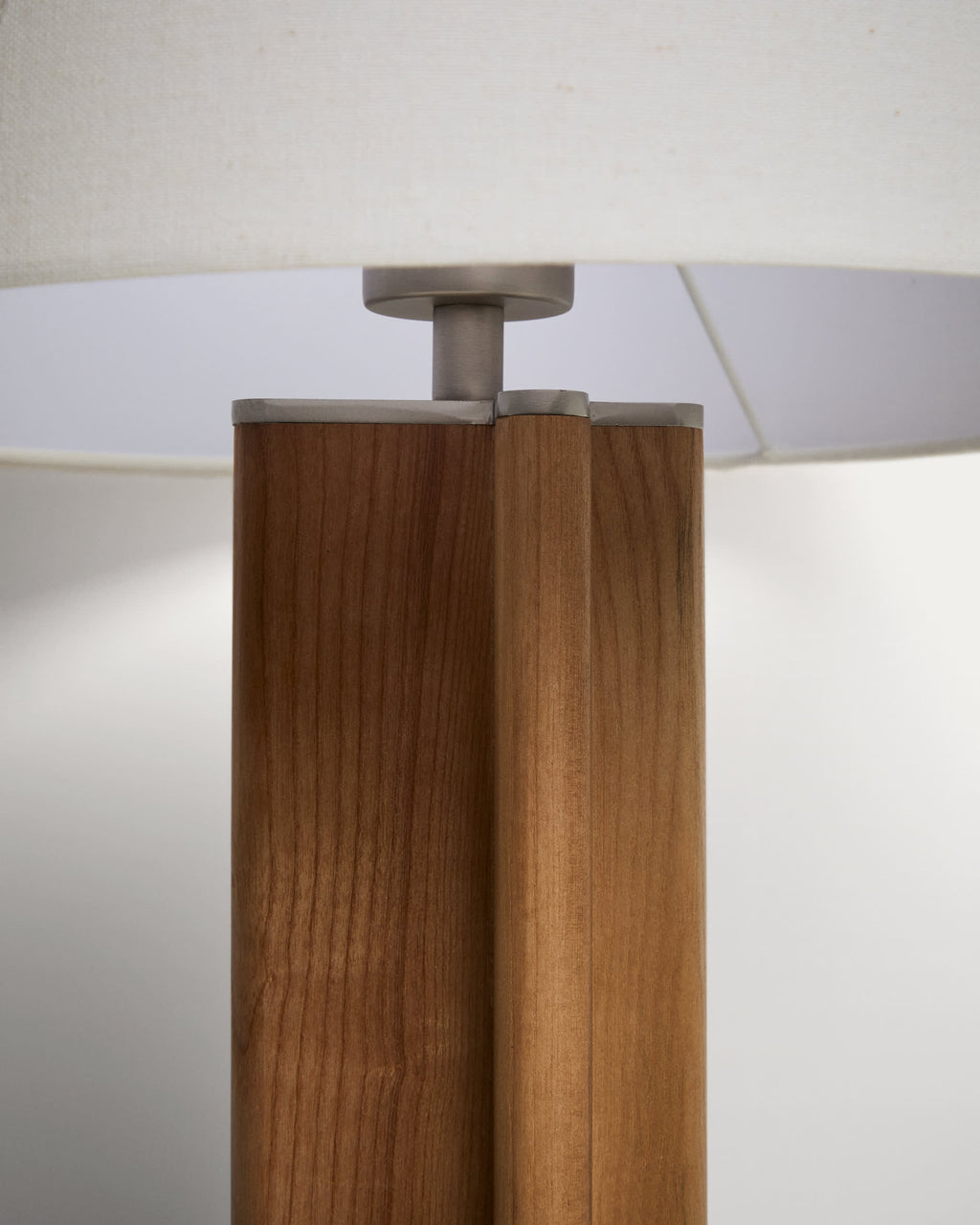 Japandi Tischlampe Niani – Wolle, Weiß, Ø 30 cm – weitere Ansicht
