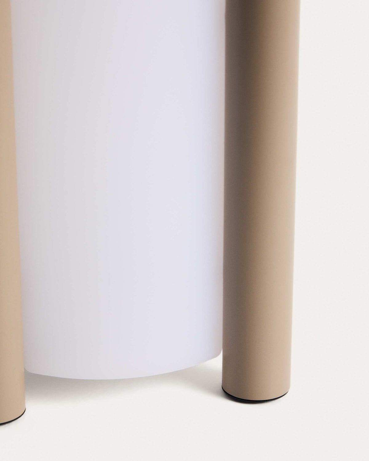Japandi Tischlampe Leros – klein, Taupe – weitere Ansicht