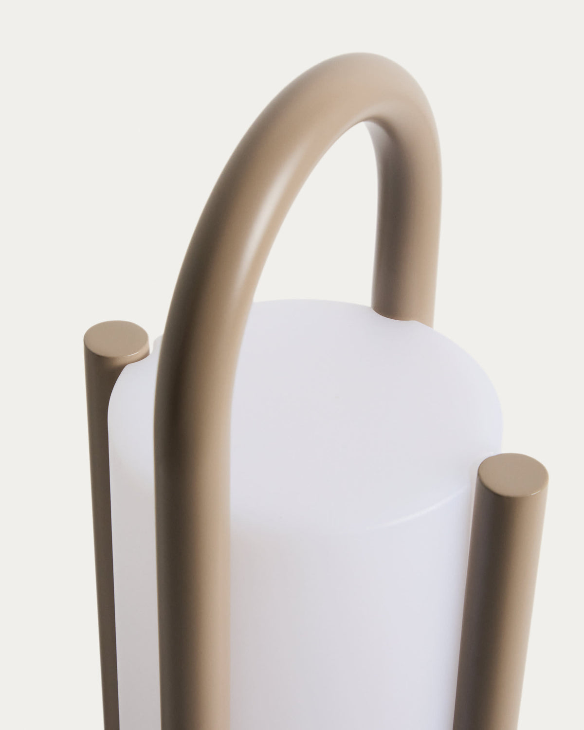 Japandi Tischlampe Leros – groß, Taupe – weitere Ansicht