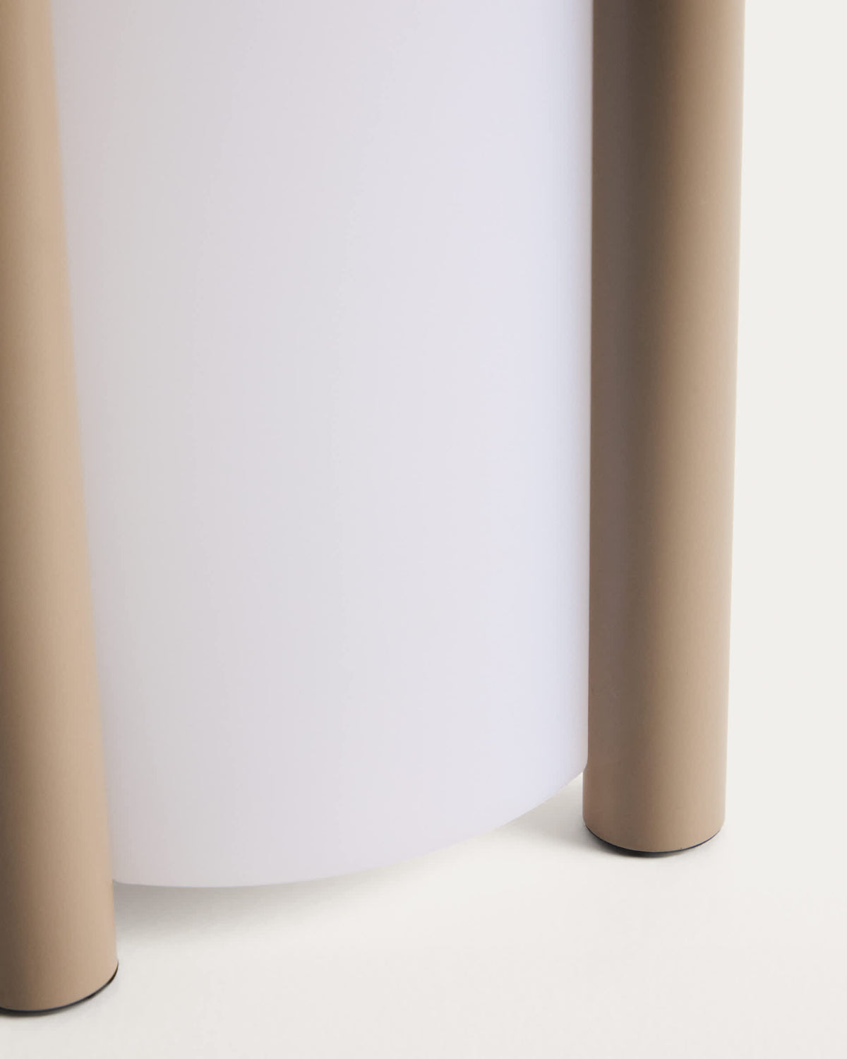 Japandi Tischlampe Leros – groß, Taupe – weitere Ansicht