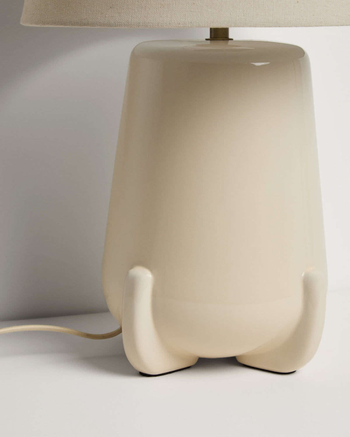 Japandi Tischlampe Odra – Keramik, Ecru – weitere Ansicht