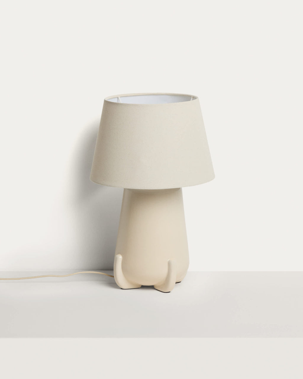 Japandi Tischlampe Odra – Keramik, Ecru – Produktansicht