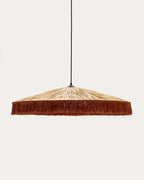 Japandi Pendelleuchte Pollensa – Rattan, Natur, Ø 75 cm – Produktansicht