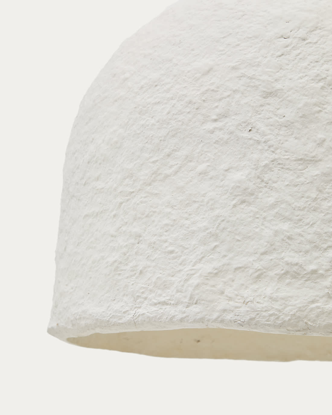Japandi Pendelleuchte Sineu – Papier, Weiß, Ø 34,5 cm – weitere Ansicht