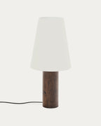 Japandi Stehlampe Marga – Massivholz, Dunkelbraun – Produktansicht