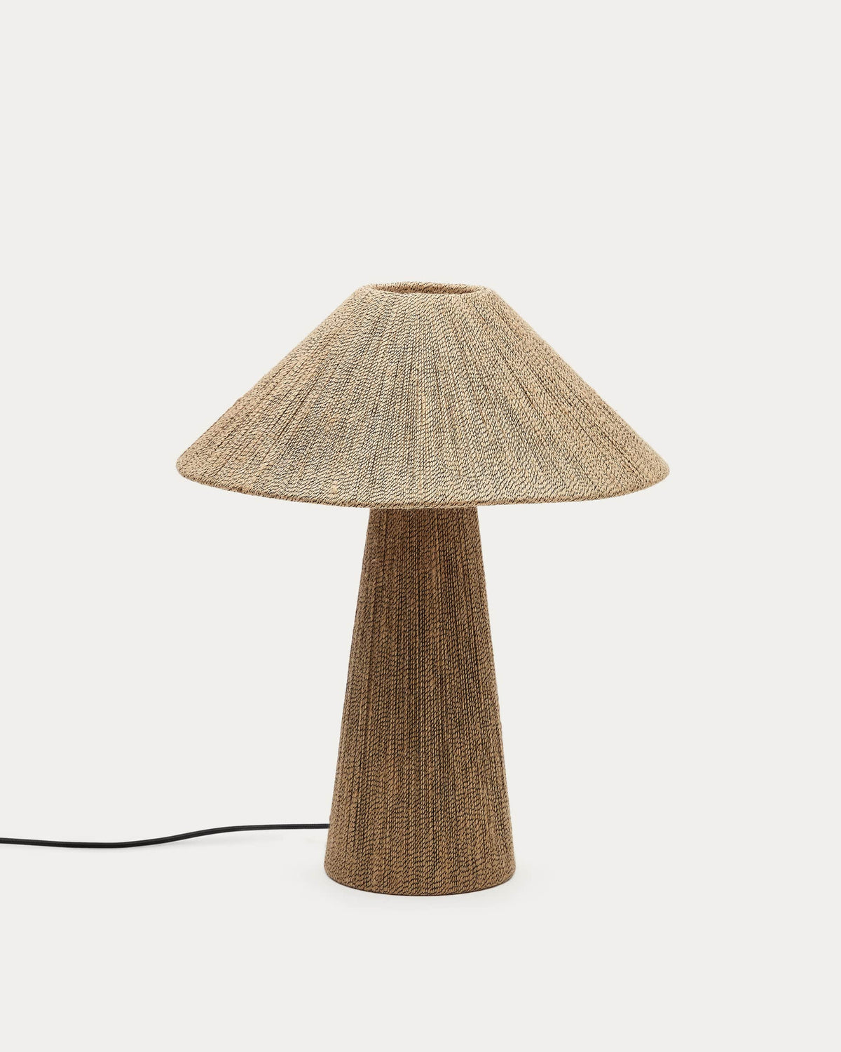 Japandi Tischlampe Renee – Jute, Braun – Produktansicht
