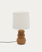 Japandi Tischlampe Madsen – Keramik, Terrakotta – Produktansicht