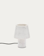 Japandi Tischlampe Alaro – Marmor, Weiß – Produktansicht