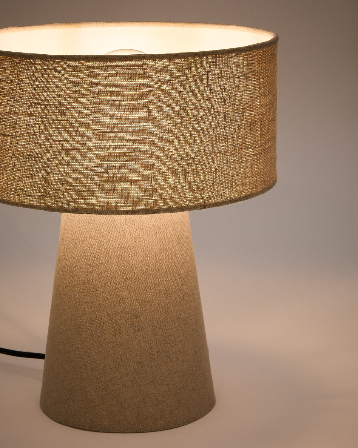 Japandi Tischlampe Algaida – Metall, Grau – weitere Ansicht