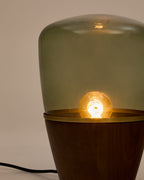 Japandi Tischlampe Silex – Glas, Grün – weitere Ansicht