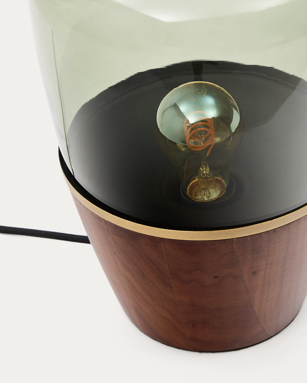 Japandi Tischlampe Silex – Glas, Grün – weitere Ansicht