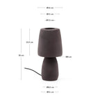 Japandi Tischlampe Tandy – Keramik, Terrakotta – weitere Ansicht
