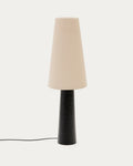 Japandi Stehlampe Senni – Metall, Schwarz – Produktansicht