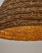 Japandi Lampenschirm Fonteta – Rattan, Braun, Ø 60 cm – weitere Ansicht